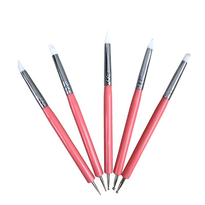 

5 pcssets Rubber Point Flower Needle Painting Tool Set
