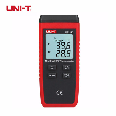 

UNI-T UT320A UT320D Contact Type Digital Thermometer CF Pyrometer -50-1200C LCD Backlight