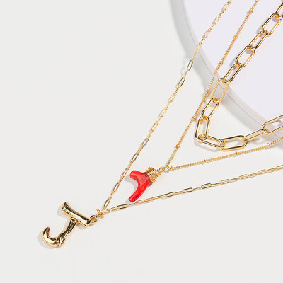 

Change Letter Big Alphabet Name A-Z Initial Pendant Necklace Women Gold Color Natural Pearl Stone Chain 2019 Fashion Long