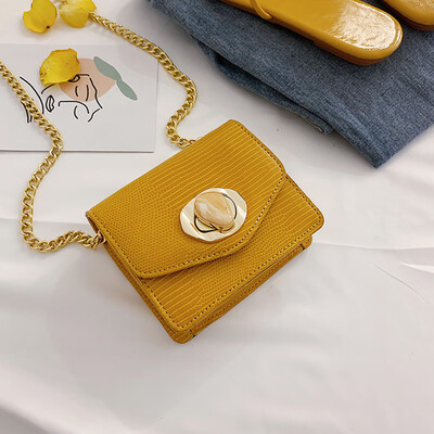 

Tailored Womens Fashion Rivet Pure-Colour Cover Retro Shoulder Bag Flap Bag