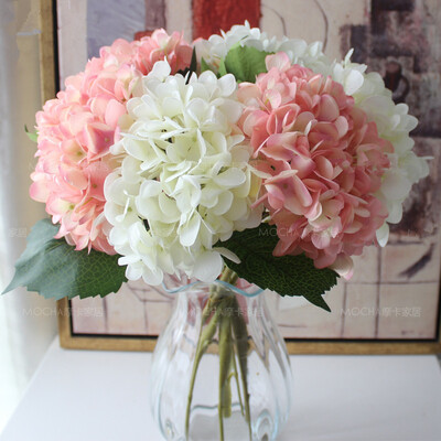 

9 Colors Luxury Artificial Hydrangea Flower Simulation Silk Flowers Home Wedding Bouquet Decor