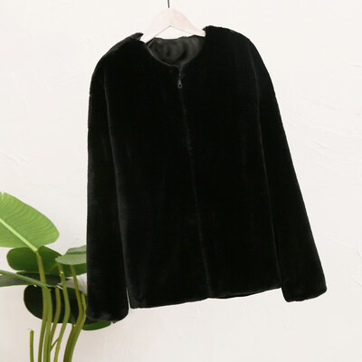 

Roseonmyhand Women Fashion Autumn Winter Long Sleeve Casual Warm Plush Short Coat
