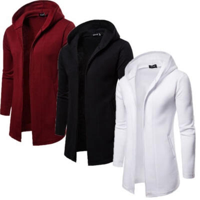 

Stylish Men&39s Solid Color Buttonless Cardigan Jacket Slim Long Sleeve Casual Sweater Coat Blazer Top