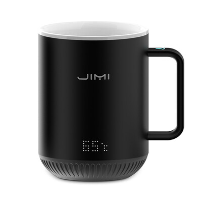 

Jimmy JIMI Smart Mug Cup App Temperature Control Adjusting Thermostat Coffee Cup Mug Remote Interactive Mug Imitation Ceramic Stainless Steel S3