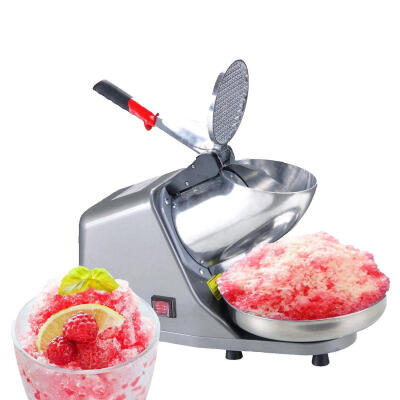 

Electric Ice Crusher Shaver Snow Cone Maker Machine 143lbshr for Home Double knife