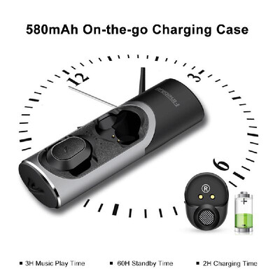 

Fineblue Fblue  TWS Earbuds True Wireless Bluetooth 50 Headphones with Mic Auto Power On Pairing Binaural Noise Reduction Earph