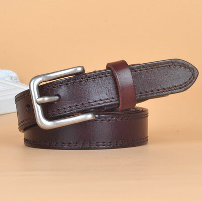 

Leather ladies belt jeans universal wild casual Korean leather belt first layer leather female