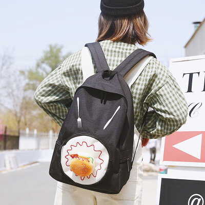 

Hmmm cute funny backpack female tide brand college student bag female Korean high school sen ins wild Japanese department