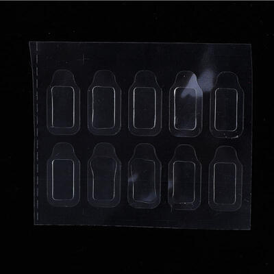 

Greensen 10pcs Nail Art Adhesive Glue Double-side Transparent False Nail Sticker