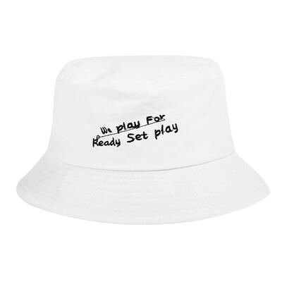

Fashion Unisex Women Men Letter Print Hip Hop Bucket Hats Foldable Sun Cap
