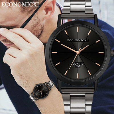 

Gobestart Mens Stainless Steel Strap Watch Formal Dress Wrist Watches
