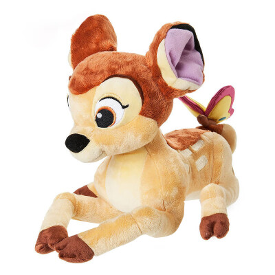 

Disney official authentic small deer plaque butterfly plush toy doll pillow doll doll birthday gift CQ318