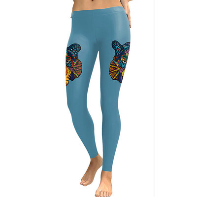 

Tailored Women Digital Print Sports Running Pants Stretch Leggings Pants Athletic Trouser