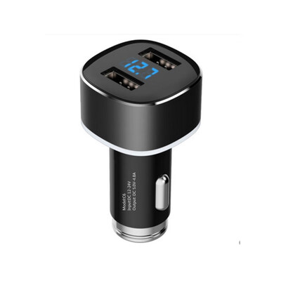 

LCD display 48A dual USB Charging Ports car charger with gps
