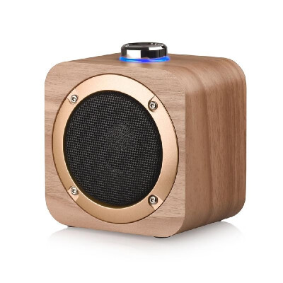 

Portable Speaker BT42 TWS 3D Stereo Surround Subwoofer Audio Player Wooden Speaker 1200mAh Battery 5W Powerful Horn