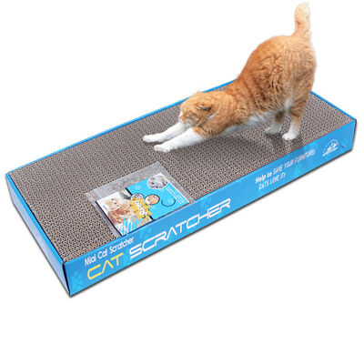 

Ktaxon 2pcs Pet Cat Scratching Corrugated Board Scratcher Bed Pad Toy with Catnip