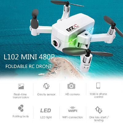 

L102 Mini RC Drone with Camera 480P Wifi FPV Altitude Hold RC Quadcopter for Beginner Training Birthday Gift