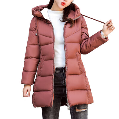

Toponeto Women Winter Warm Faux Fur Hooded Thick Warm Slim Jacket Long Overcoat Coat