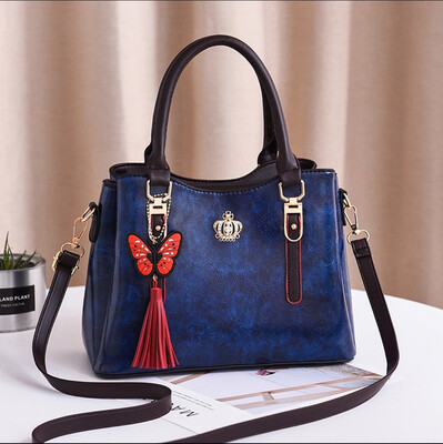 

2019 spring new European&American big bag shoulder bag fashion handbag diagonal bag fashion handbag