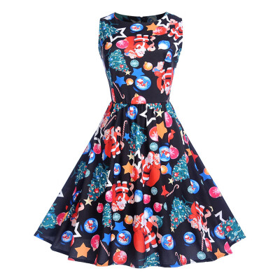 

Christmas Printed Pin Up Dress