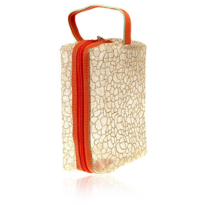 

Cosmetic Make Up Bag Translucent Container Pouch Handbag Sunbag Fluorescent Light Yellow