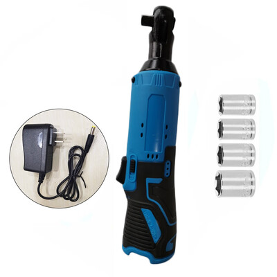 

Electric Cordless Right Angle Ratchet Wrench Tool Set Mechanical Fault Repair