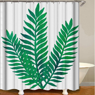 

Shower Curtain Flowers Trees Print Blackout Curtains Waterproof Mildew-proof Bathroom Curtain 71"x71