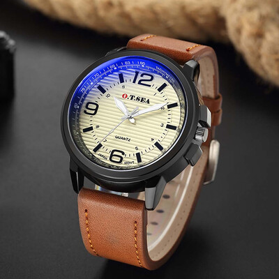 

Gobestart Fashion Casual Business Multicolor Mens Watch Luminous Belt Quartz Watch
