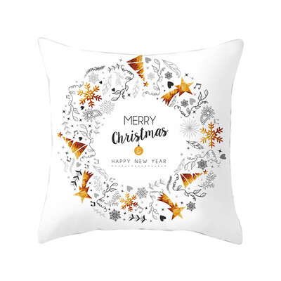 

Christmas Decorative Pillowcase Square Printed Throw Pillow Cover Santa Claus Throw Pillowcase For Home Office