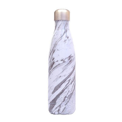 

Stainless Steel 500ml Marble Texture Thermo Water Bottle Sports Kettle