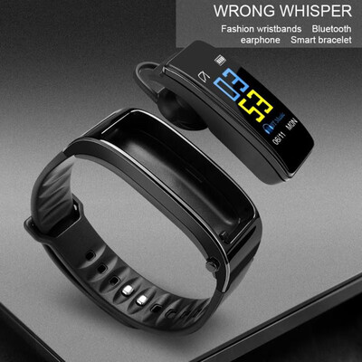 

Y3 Plus Bluetooth Headset Heart Rate Sleep Monitor Pedometer Smart Bracelet