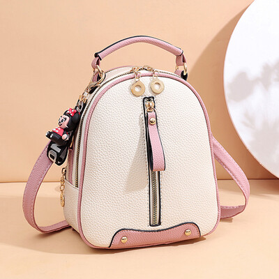

Double shoulder bag female fashion oblique satchel woman single shoulder bag handbag Korean version 100 lap mini small backpack ti