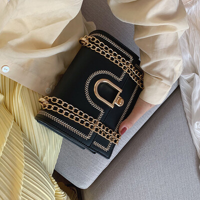 

Womens bag 2019 new fashion chain bag summer small fresh messenger small bag wild ins senior sense shoulder bag