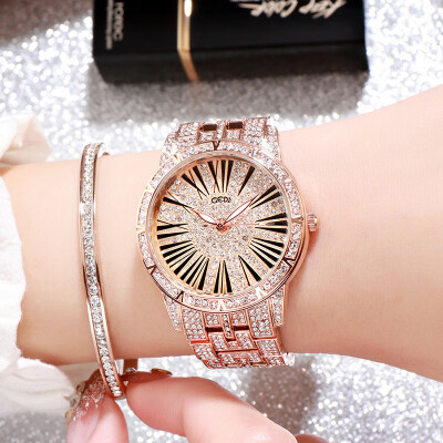 

Diamond dial high face value ladies watch simple casual fashion womens wrist watch quartz watch