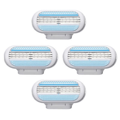 

4pcslot GFLV 3-Layer Blade Women Shaver Head for Venus Razor