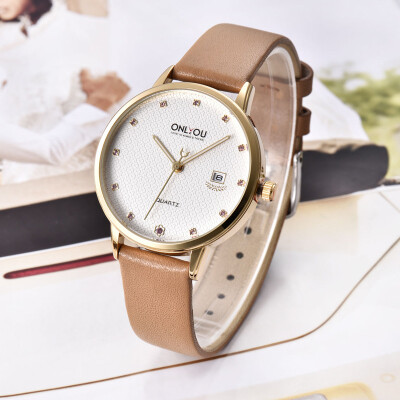 

Casual trend big dial womens watch waterproof quartz steel belt watch