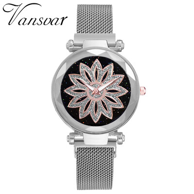 

RM Vansvar Fashion Starry Sky Good Luck Quartz Magnetic Buckle Belt Ladies Watch