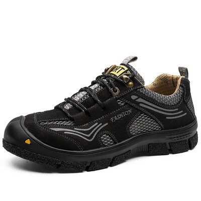

Trend casual hiking shoes mens rubber non-slip wear-resistant outdoor walking shoes breathable sneakers
