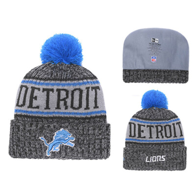 

NFL Football League Lions Detroit Lions New Era New York Knitted Wool Baseball Cap