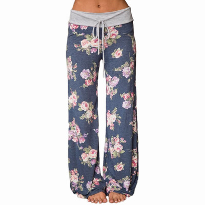 

Multicolor high waist floral print retro loose leggings