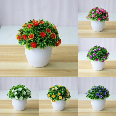 

1Pc Potted Artificial Flower Bonsai Stage Garden Wedding Home Party Decor Props