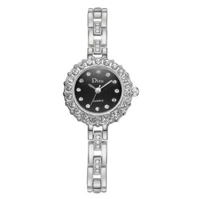 

Fashion ladies alloy bracelet watch Korean casual rhinestone fine strap quartz watch