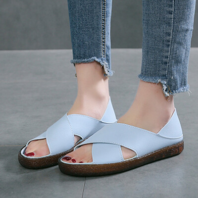 

Sandals Fairy Jelly Summer Loop Hollow One Shoe Two Soft-soled Flat-soled Nurse Shoes