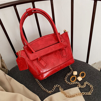 

Senior retro small bag women 2019 new wave Korean Joker chain Messenger bag temperament portable shoulder bag