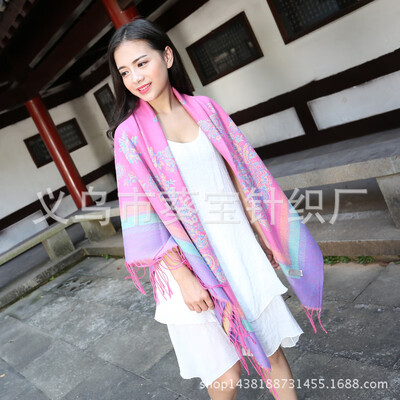 

Qinghai tourism cashew large square towel Lijiang national wind shawl scarf female autumn&winter warm thick shawl blanket