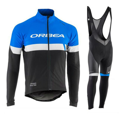 

2018 pro team Orbea winter thermal fleece cycling jersey bicycle clothing set ropa ciclismo invierno MTB bike jersey bib pants kit