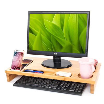 

Computer Laptop Monitor Raiser Stand Desktop Clean Multi-Functional