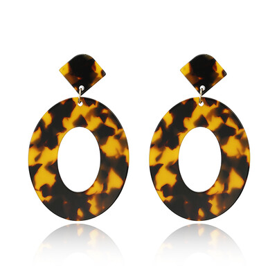 

Acrylic Earrings 2019 Big Statement Earrings for Women Resin Oval Square Geometric Drop Dangle Earrings Bohemian Jewelry Gift