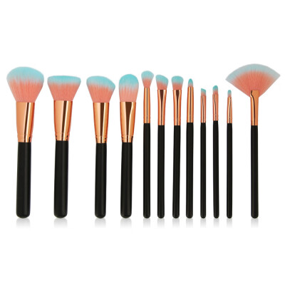 

〖Follure〗12Pc Makeup Brushes Set Powder Foundation Eyeshadow Eyeliner Lip Cosmetic Brush