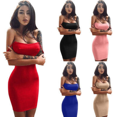 

Sexy Women Bodycon Slim Midi Dress Evening Cocktail Party Clubwear Pencil Dress